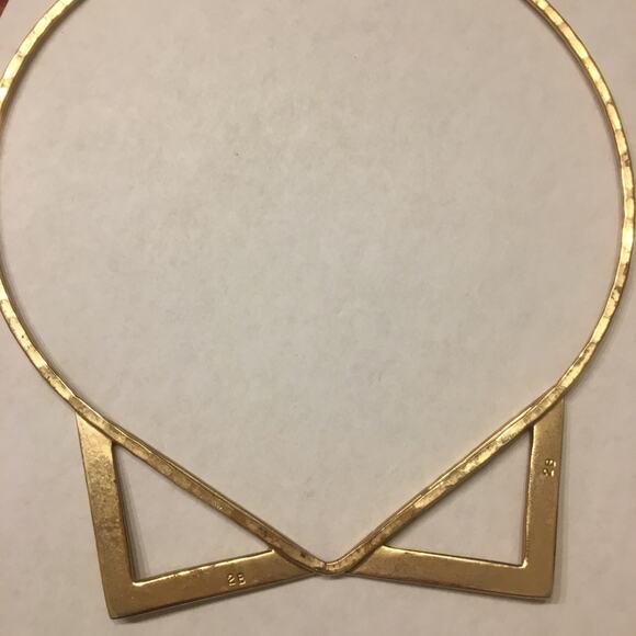 Free People The 2 Bandits Gold Bohemian Step Collar Necklace - Picture 4 of 4